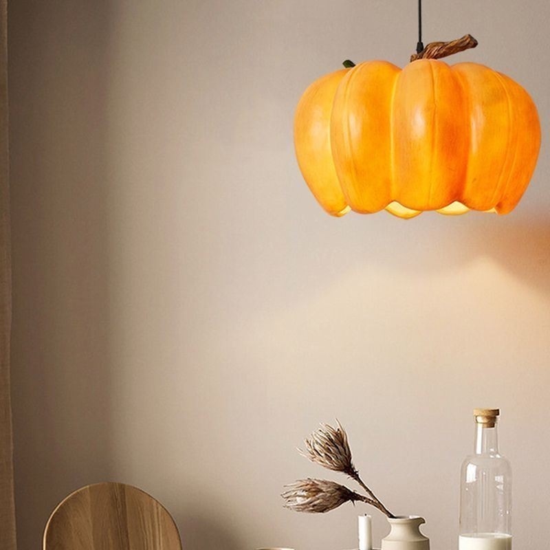 Lampada a sospensione giapponese retrò a forma di zucca