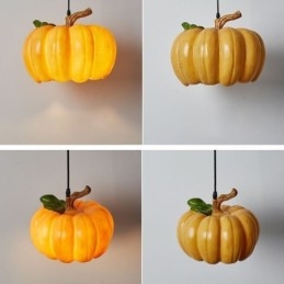 Lampada a sospensione giapponese retrò a forma di zucca
