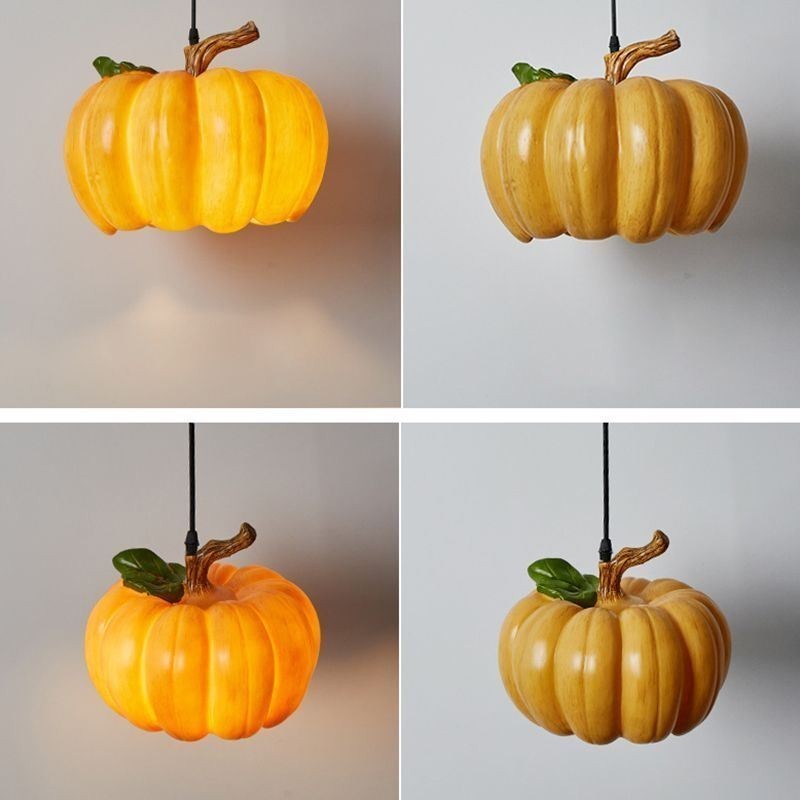 Lampada a sospensione giapponese retrò a forma di zucca