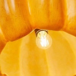 Lampada a sospensione giapponese retrò a forma di zucca
