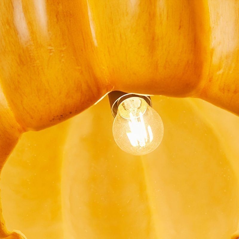 Lampada a sospensione giapponese retrò a forma di zucca