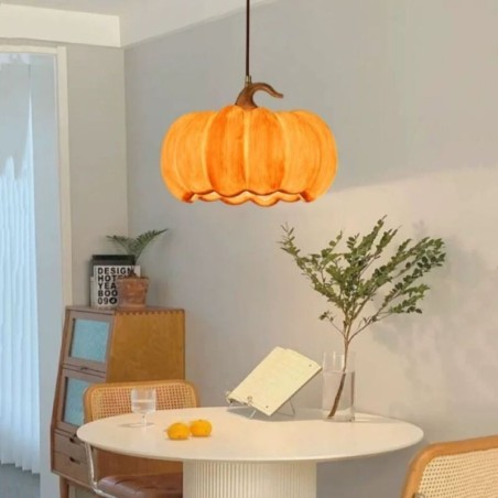Lampada a sospensione zucca in stile giapponese retrò