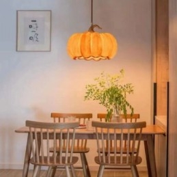 Lampada a sospensione zucca in stile giapponese retrò