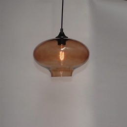 Lampada a sospensione Bubble Design 1 luce minimalista in ferro dipinto