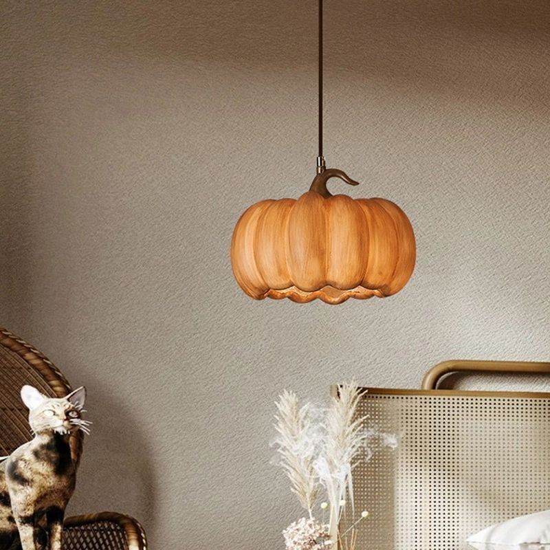 Lampada a sospensione zucca in stile giapponese retrò