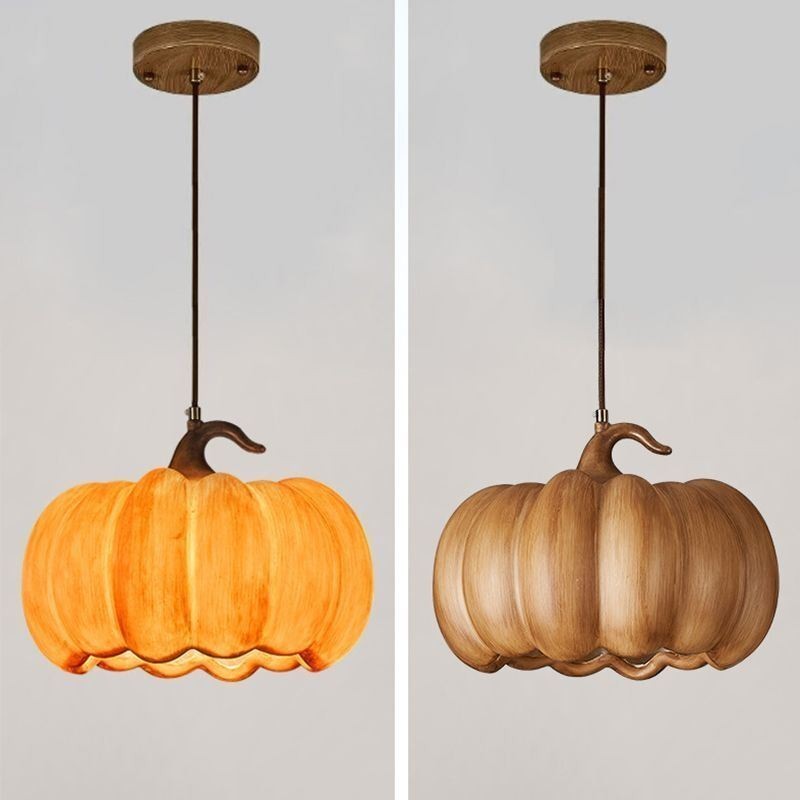 Lampada a sospensione zucca in stile giapponese retrò