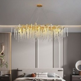 Lampadario a sospensione nordico Golden Branch G9 in vetro