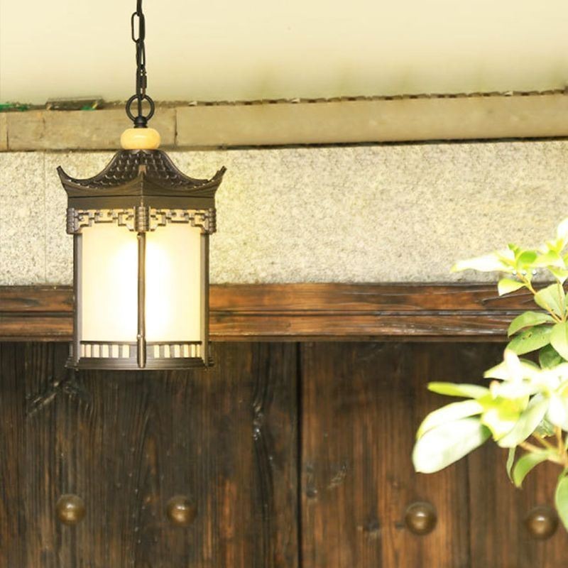 Lampada a sospensione da esterno cinese per gazebo esagonale impermeabile IP23