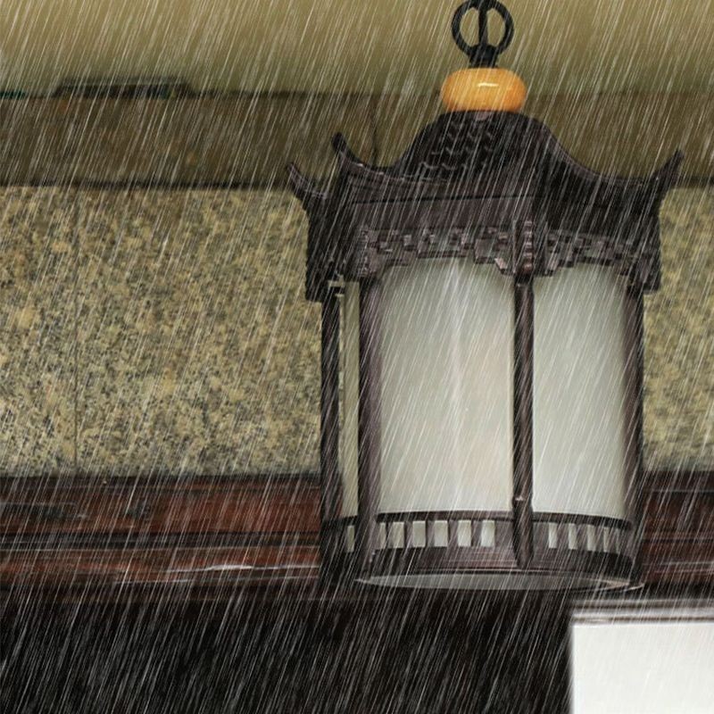 Lampada a sospensione da esterno cinese per gazebo esagonale impermeabile IP23