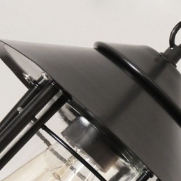 Lampada a sospensione da esterno vintage a gabbia per uccelli impermeabile 21x35 cm E26/E27