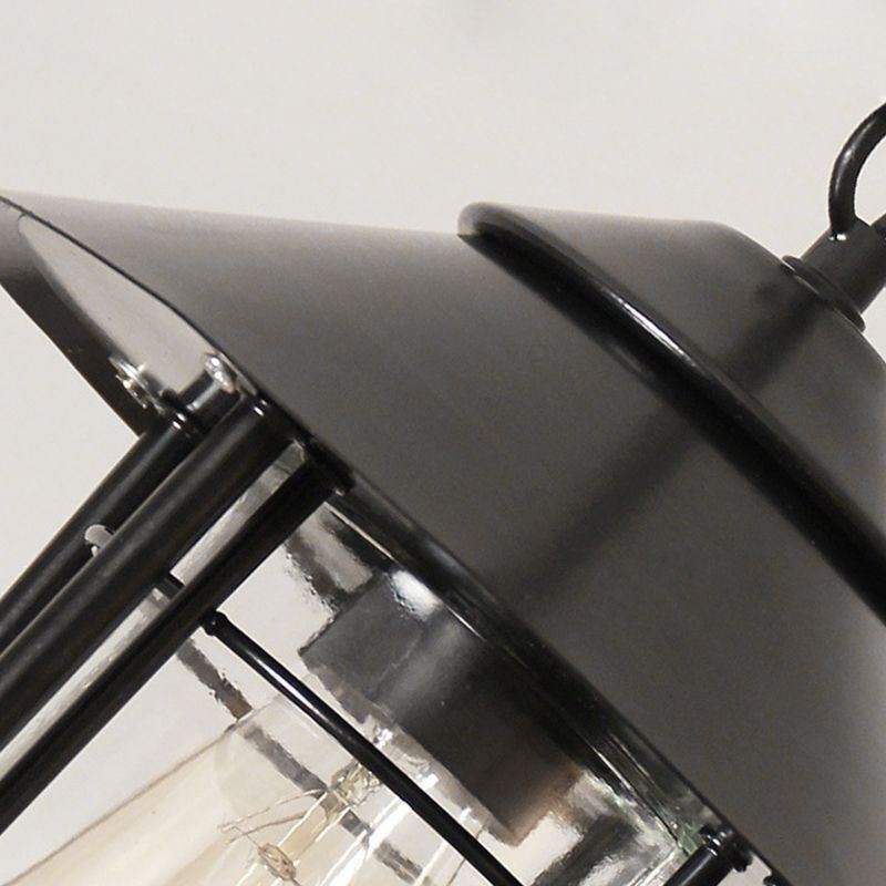 Lampada a sospensione da esterno vintage a gabbia per uccelli impermeabile 21x35 cm E26/E27
