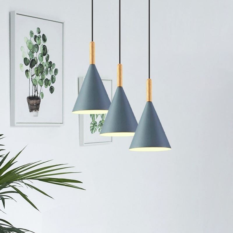 Lampada a sospensione nordica Macaron a 1 luce E26/E27 16x18 cm
