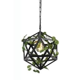 Lampada a sospensione vintage industriale in ferro a gabbia 35x35 cm E26/E27