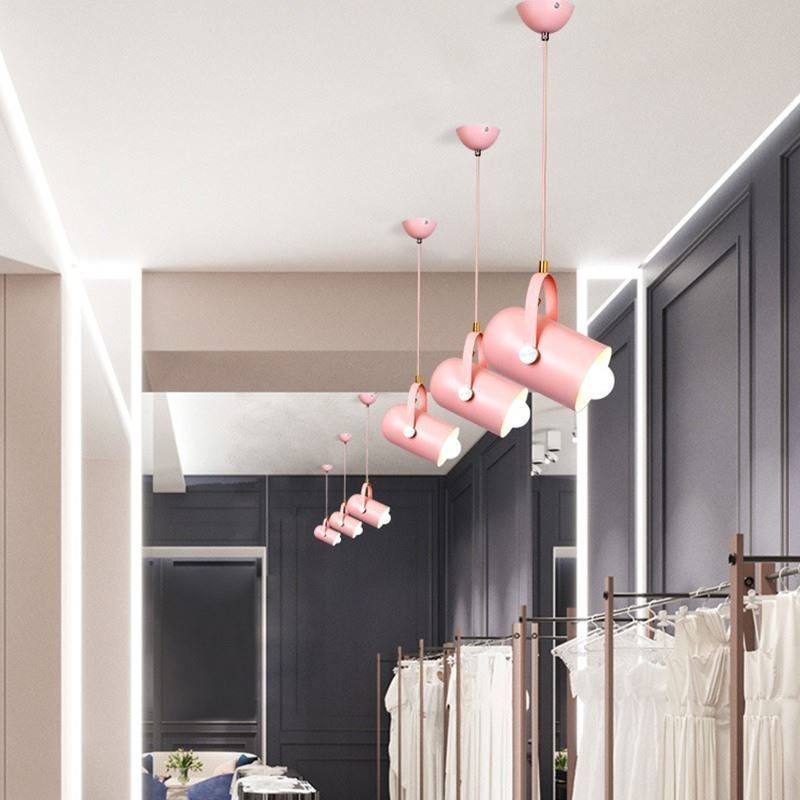 Lampada a sospensione nordica Macaron a 1 luce colorata E26/E27