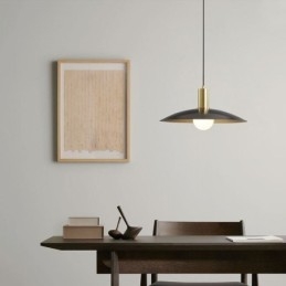 Lampada a sospensione moderna semplice in ottone 33x12 cm cavo regolabile 160 cm E26/E27