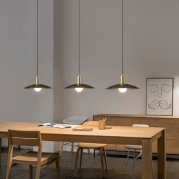 Lampada a sospensione moderna semplice in ottone 33x12 cm cavo regolabile 160 cm E26/E27