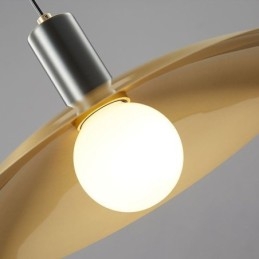 Lampada a sospensione moderna semplice in ottone 33x12 cm cavo regolabile 160 cm E26/E27