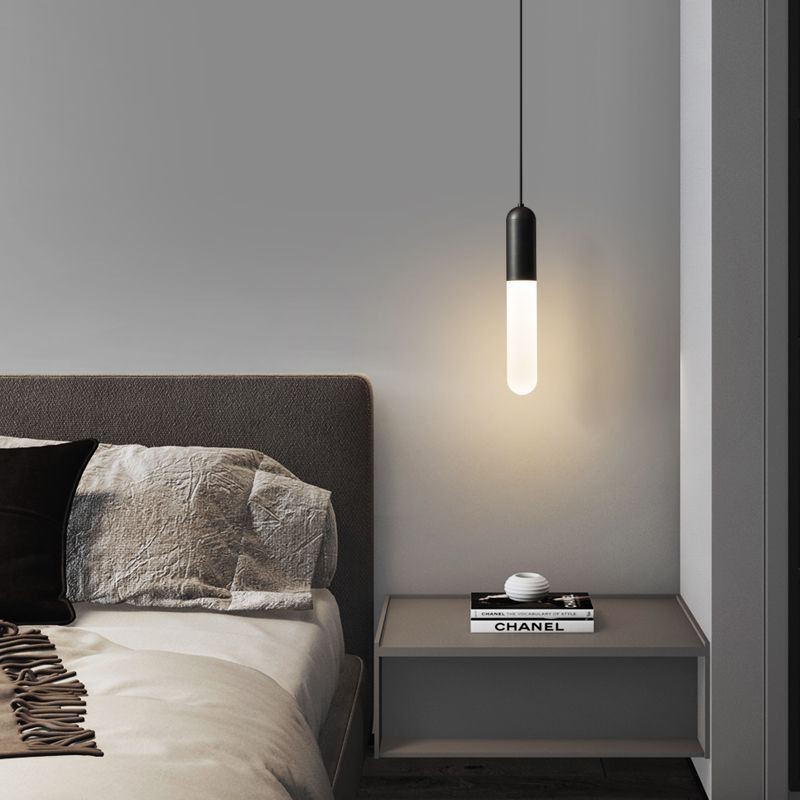 Lampada a sospensione moderna spazzolata in ottone e acrilico E26/E27 6x37 cm