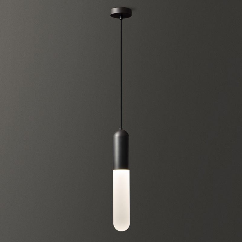 Lampada a sospensione moderna spazzolata in ottone e acrilico E26/E27 6x37 cm