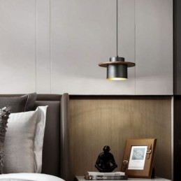 Lampada a sospensione moderna in ottone, 1 luce, attacco E26/E27, 20 × 10 cm