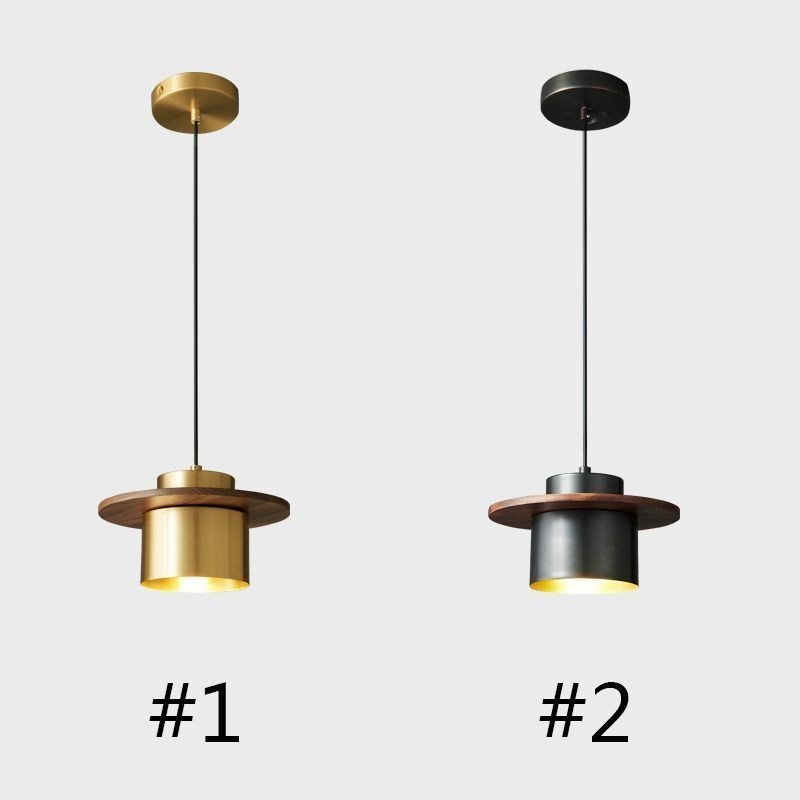 Lampada a sospensione moderna in ottone, 1 luce, attacco E26/E27, 20 × 10 cm