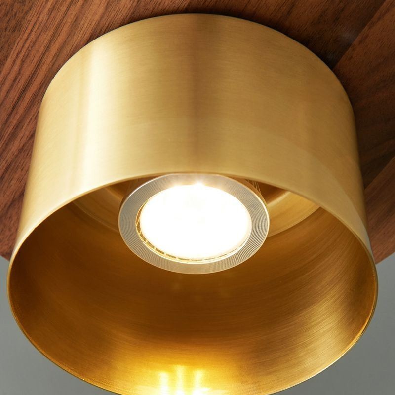 Lampada a sospensione moderna in ottone, 1 luce, attacco E26/E27, 20 × 10 cm