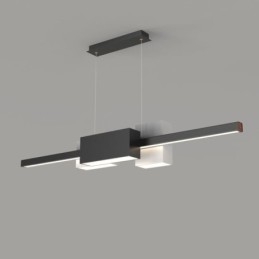 Lampada a sospensione LED moderna minimalista a strisce 120 x 20 cm 84W