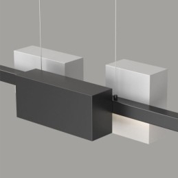 Lampada a sospensione LED moderna minimalista a strisce 120 x 20 cm 84W