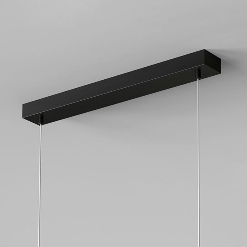 Lampada a sospensione LED esagonale moderna, 108 W, dimmerazione tricolore, 126 × 31 × 14 cm