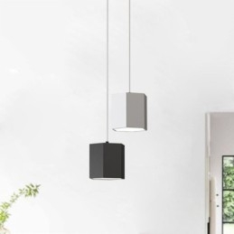 Lampada a sospensione LED esagonale moderna semplice 24W 38x14 cm