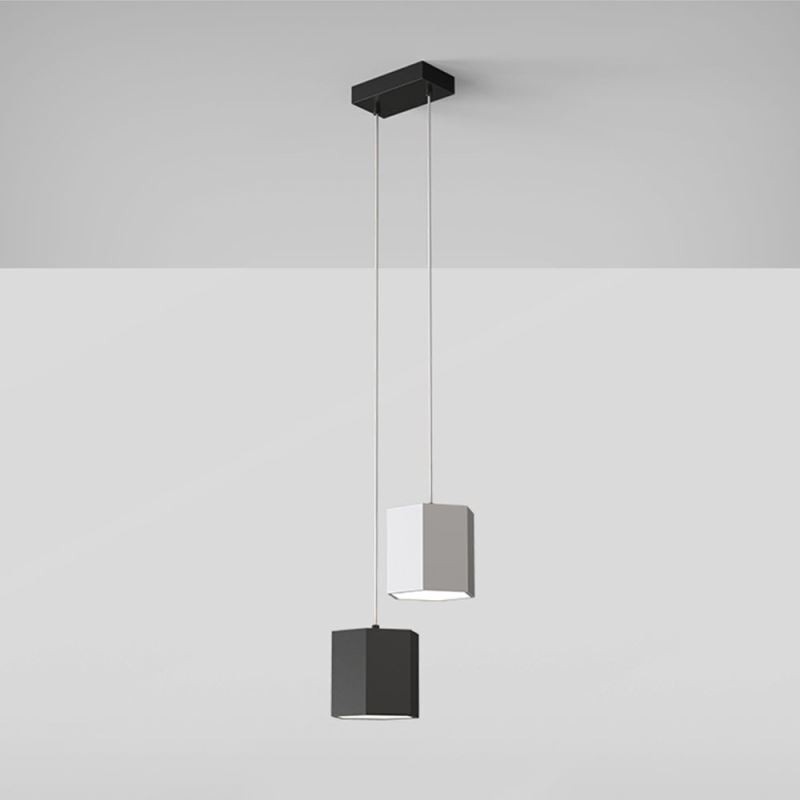 Lampada a sospensione LED esagonale moderna semplice 24W 38x14 cm