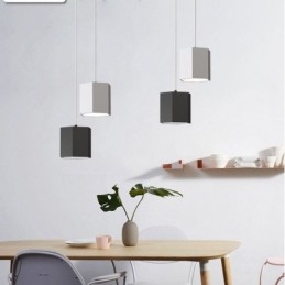 Lampada a sospensione LED esagonale moderna semplice 24W 38x14 cm