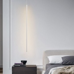 Lampada a sospensione Nordic Long Tube Island LED 2 luci 13x60 cm / 13x90 cm