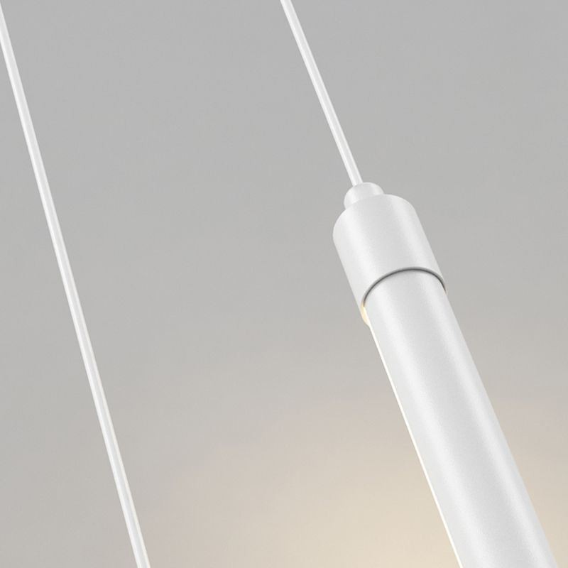 Lampada a sospensione Nordic Long Tube Island LED 2 luci 13x60 cm / 13x90 cm