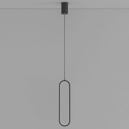 Lampada a sospensione ovale moderna minimalista in acrilico