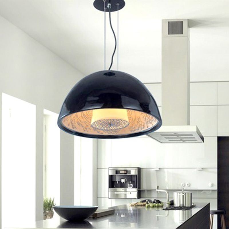 Lampada a sospensione semicircolare minimalista nordica per caffè