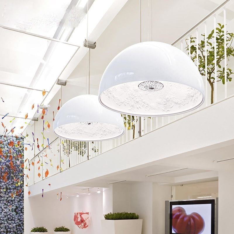 Lampada a sospensione semicircolare minimalista nordica per caffè