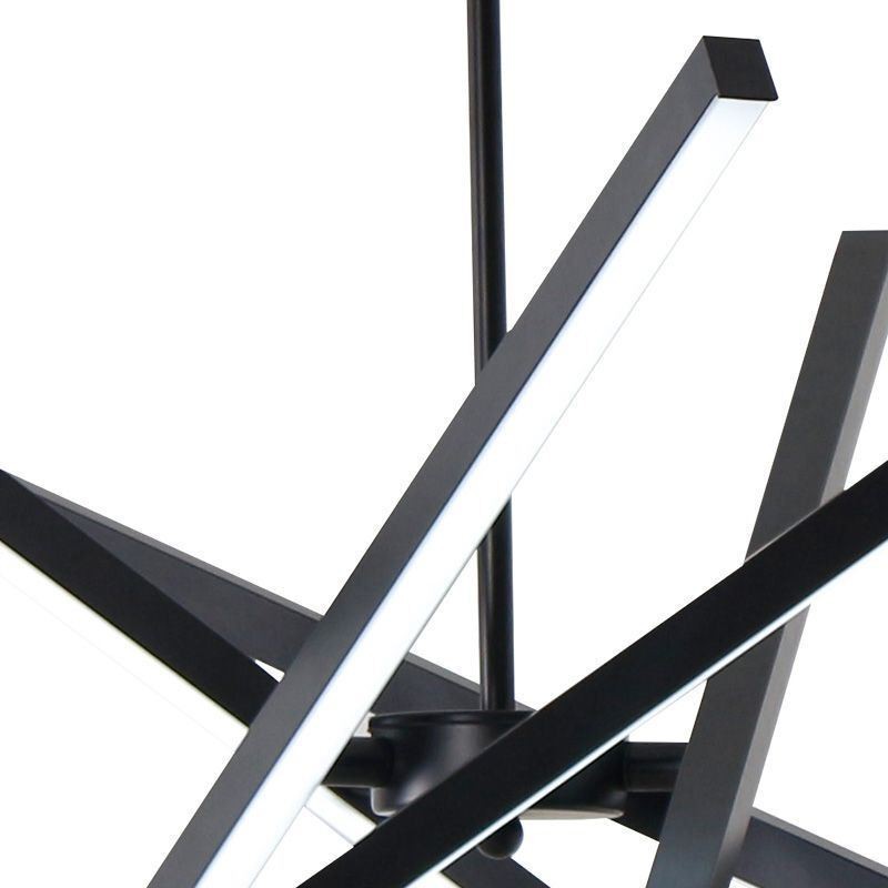 Lampada a sospensione LED moderna dimmerabile nera da soffitto