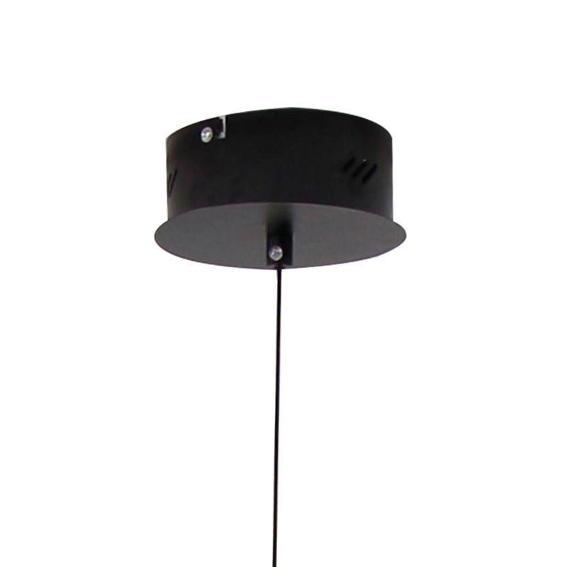 Lampada a sospensione LED moderna dimmerabile nera da soffitto