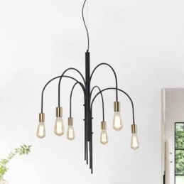 Lampadario moderno in ferro a sospensione semplice