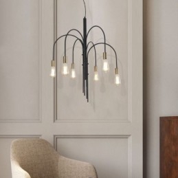 Lampadario moderno in ferro a sospensione semplice