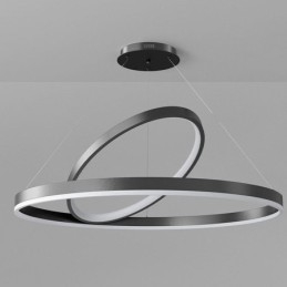 Lampada a sospensione moderna ad anelli circolari in acrilico
