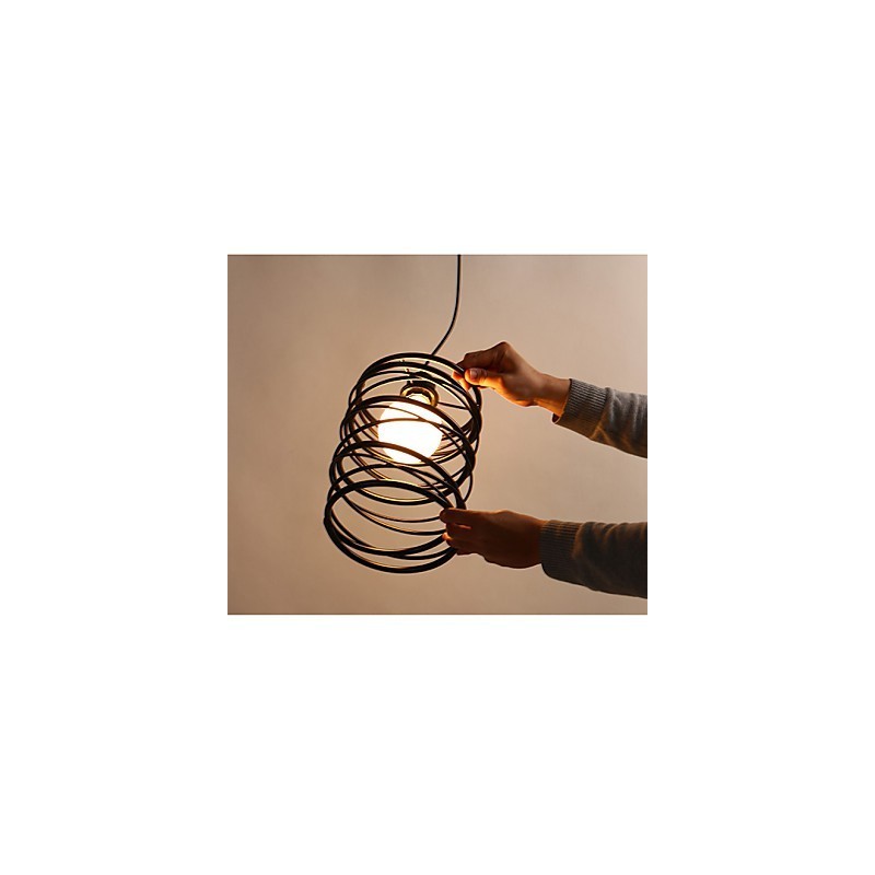 Lampadario classico mini in metallo nero