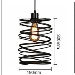 Lampadario classico mini in metallo nero