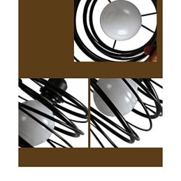 Lampadario classico mini in metallo nero