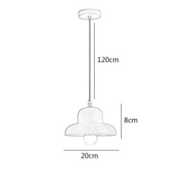 Lampada a sospensione giapponese in legno E26/E27, cavo regolabile 120 cm