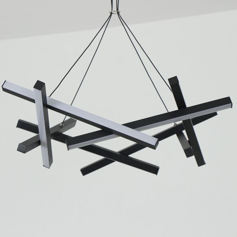 Lampadario a sospensione moderno a forma di ramo d'albero, 8 luci LED, 60 x 23 cm