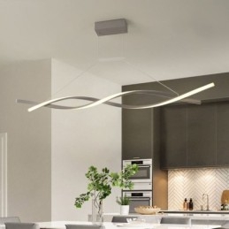Lampada a sospensione LED moderna Twist, 30W, 2400 lm, 97x12 cm, cavo 150 cm, dimmerabile 3000-6000K