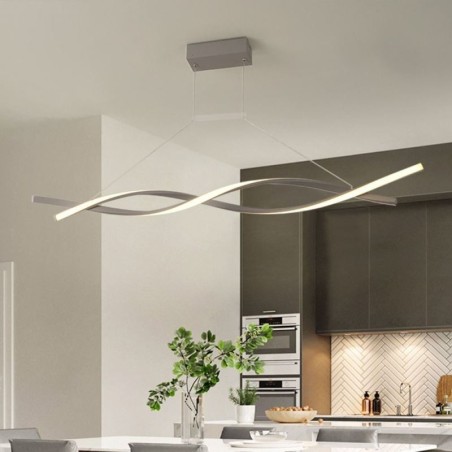 Lampada a sospensione LED moderna Twist, 30W, 2400 lm, 97x12 cm, cavo 150 cm, dimmerabile 3000-6000K