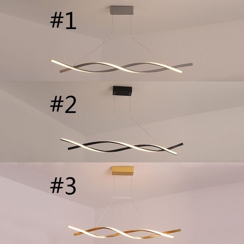 Lampada a sospensione LED moderna Twist, 30W, 2400 lm, 97x12 cm, cavo 150 cm, dimmerabile 3000-6000K